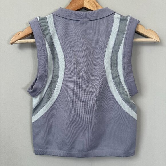 NWOT Free People FP Movement Free Kick Muscle Tank Crop Top Women's M/L Purple - Picture 10 of 13